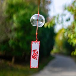 CHUÔNG GIÓ PHA LÊ NHẬT BẢN FURIN - Chuông gió Thủy Tinh (Hộp Trắng Nhỏ) Trang Trí Sân Vườn Decor Quán Cafe Bàn Học 4