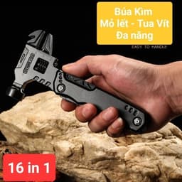 Dụng Cụ 16in1 Búa Kiêm Kìm, Mỏ Lết, Tua Vít, Cưa đa Năng 3