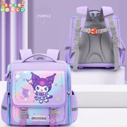 Balo Chống Gù CHo Bé Cấp 1 Bản Hộp ( Vuông ) Kích Thước 33x35cm Chống Thấm Nước 2