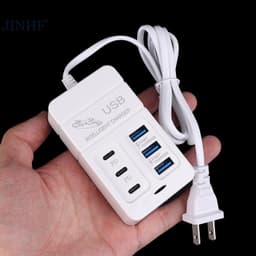 6 Cổng Sạc USB Đa Cổng 35W PD Type-C Điện Thoại Di Động Sạc Nhanh Tường Bộ Sạc TypeC USB Hub Adapter HOT -260901 4