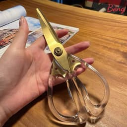 Kéo Lưỡi Thép 3CR13 Thân Nhựa Acylic - Kéo Cắt Đa Năng A.B FREE SHIP 7