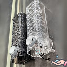 Hộp Đựng Sữa Tắm Dầu Gội Nước Rửa Tay Hút Chân Không  Hộp Đựng Xà Phòng Có Nắp Trong Suốt 4