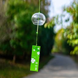 CHUÔNG GIÓ PHA LÊ NHẬT BẢN FURIN - Chuông gió Thủy Tinh (Hộp Trắng Nhỏ) Trang Trí Sân Vườn Decor Quán Cafe Bàn Học 5