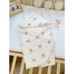 Chăn Ủ Xô Muslin Trần Bông Hạt Đậu Cao Cấp Dày Dặn Và Ấm Áp Cho Bé Sơ Sinh 6