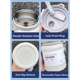 Bình Nước Giữ Nhiệt Boss Inox 316 - 304 Có Quai Xách Dung Tích 800ml ( tặng kèm sticker) -Bình Giữ Nhiệt Cao Cấp FREE SH 8