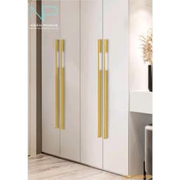 Tay Nắm Hợp Kim Nhôm Cao Cấp Màu Vàng Dùng Cho Tủ Áo Tủ Bếp. Chất Liệu Dày Dặn Sơn Mịn Bóng, Mẫu Đẹp, Sang Trọng 5