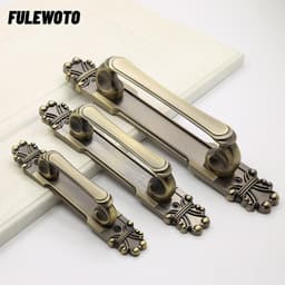Tay nắm cửa FULEWOTO Phong cách Châu Âu Cửa đối diện gỗ kéo cửa 1