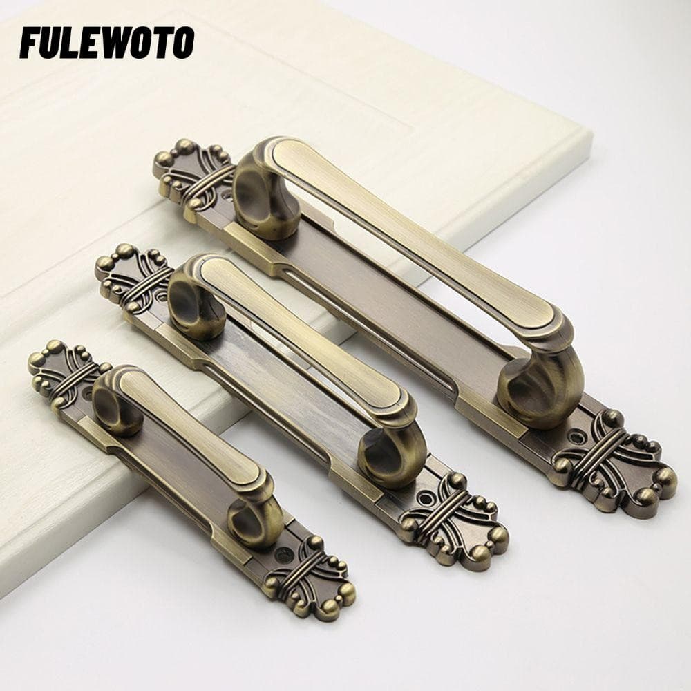 Tay nắm cửa FULEWOTO Phong cách Châu Âu Cửa đối diện gỗ kéo cửa