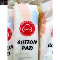 Bông Tẩy Trang Gấu Dâu 150 Miếng, Hatsu 100% Tự Nhiên, Không Gây Kích Ứng, Bông Vuông Hatsu Bông Mềm Bám Viền Vòng Quanh 6