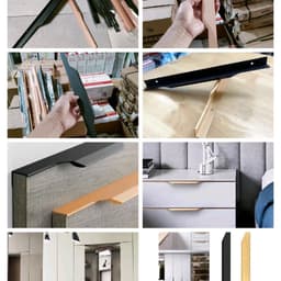 Tay Nam Vát Hợp Kim Nhôm Đen Và Vàng Cao Cấp Dùng Cho Tủ Áo, Ngăn Kéo. Công Nghệ Sơn Tĩnh Điện Sắc Nét Không Phai Màu 6