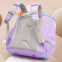 Balo Chống Gù CHo Bé Cấp 1 Bản Hộp ( Vuông ) Kích Thước 33x35cm Chống Thấm Nước 7