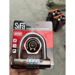 Ổ Khóa Chữ U SiFa Cao Cấp Khóa Mã Số 4 Chữ Số, Hợp Kim Inox Chống Gỉ, Siêu Bền, Chống Trộm Hiệu Quả 4