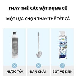 Chai Xịt Bọt Vệ Sinh Bồn Cầu Toilet Tẩy Rửa Mọi Vết Bẩn Hương Chanh Thơm Mát 500 ML 4