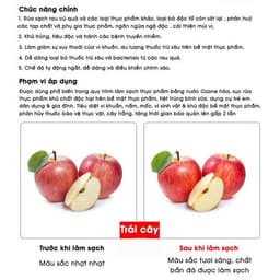 [HCM] - Máy Khử Trùng Ozone Thực Phẩm Và Rau Củ Taiwan Fresh Dung Tích 10L - Home and Garden 7