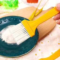 PVN67050 Set 2 Cọ Quét Dầu Nướng Bbq Chịu Nhiệt Cao Đa Năng Màu Vàng Tiện Lợi 15CM tongkhosi2 2