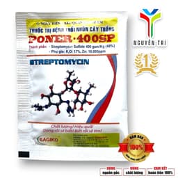 Sản Phẩm Quản Lý Vi Khuẩn Poner 400SP (Gói 6.5g) - Hoạt Chất Streptomycin, Bổ Sung Kali và Kẽm 3