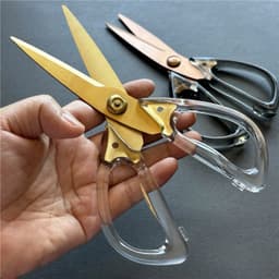Kéo Lưỡi Thép 3CR13 Thân Nhựa Acylic - Kéo Cắt Đa Năng A.B FREE SHIP 3