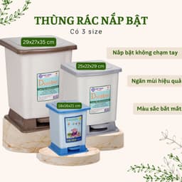 Thùng rác nhựa, thùng đựng rác có nắp Việt Nhật 2