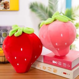 Gấu bông quả dâu tây, hàng cao cấp siêu mềm mịn kt 35cm 2