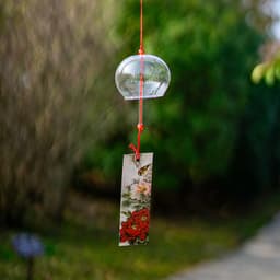 CHUÔNG GIÓ PHA LÊ NHẬT BẢN FURIN - Chuông gió Thủy Tinh (Hộp Trắng Nhỏ) Trang Trí Sân Vườn Decor Quán Cafe Bàn Học 3