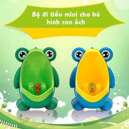 Bô tiểu đứng cho bé trai, Bồn tiểu cho bé dán tường hình ếch 1