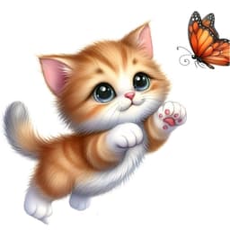 Miếng Dán Trang Trí Mèo Đuổi Bướm 3D, Xe Điện Che Khuyết Điểm Tự Dính 5
