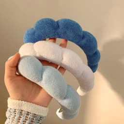 Bờm tóc Thời Trang Hàn Quốc Mềm Xốp Cao Đám Mây Băng Đô Quấn Tóc Phụ Kiện Tóc 4