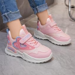 Giày thể thao KBSTAR phối lưới mix hình trái tim dễ thương cho bé gái 3