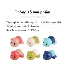 Đồ chơi dưới nước cua, rùa biển biết bơi trong nước, bồn tắm vui nhộn cho bé 5