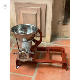 Cối xay đùn thịt 12 liền bệ chân sắt không mô tơ chuyên xay xương, đầu gà, cổ cánh, cua ốc xịn 2