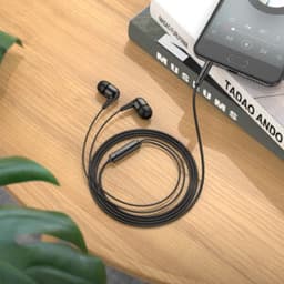 Tai nghe dây Hoco M97, micro đàm thoại, jack cắm 3.5mm, dây dài 1,2m, điều khiển một nút - hàng chính hãng. 2