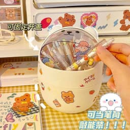 Thùng Rác Mini Có Nắp Để Bàn HOẠT HÌNH🍀FREESHIP🍀 3