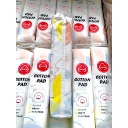 Bông Tẩy Trang Gấu Dâu 150 Miếng, Hatsu 100% Tự Nhiên, Không Gây Kích Ứng, Bông Vuông Hatsu Bông Mềm Bám Viền Vòng Quanh 7