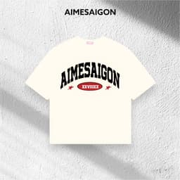 [XX Ver1] Áo Thun Boxy Local Brand Cotton Cổ Tròn Form Rộng Unisex Nam Nữ AIMESAIGON XXVIIIXX Hot Trend Tiffany Unisex 2