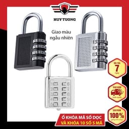 Ổ khóa mã số CJSJ chất liệu hợp kim inox chống gỉ, khóa bằng 5 số thiết kế tinh tế và cực kỳ chắc chắn - Huy Tưởng 1