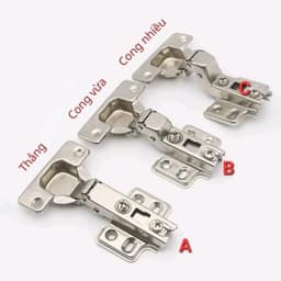Blumk Bản Lề inox Giảm Chấn Tháo Lắp Nhanh Túi Đủ Vít. Dùng Cho Tủ Bếp, Tủ Áo. Có Đủ Loại Thẳng, Cong Vừa, Cong Nhiều. 6