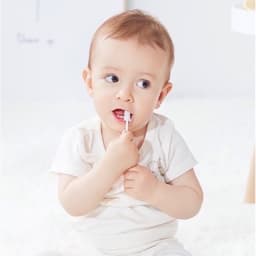 Hộp 30 que gạc rơ lưỡi, que tưa lưỡi  vệ sinh răng miệng cho bé EmmaKids , dùng được cho bé sơ sinh và trẻ nhỏ-LULABU 4