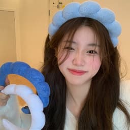 Bờm tóc Thời Trang Hàn Quốc Mềm Xốp Cao Đám Mây Băng Đô Quấn Tóc Phụ Kiện Tóc 5