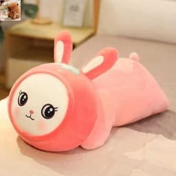 Gấu bông thỏ hồng Cosplay, gối ôm thỏ hồng siêu mềm mịn, Gấu thỏ hồng dễ thương kt 35-40cm Xưởng gấu bông gaubong.ami 2