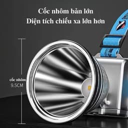 Đèn pin đội đầu XJ78 siêu sáng chiếu xa ánh sáng trắng, vàng pin trâu công suất lớn vỏ hợp kim nhôm🍀FREESHIP🍀 5