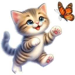 Miếng Dán Trang Trí Mèo Đuổi Bướm 3D, Xe Điện Che Khuyết Điểm Tự Dính 7