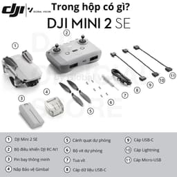 DJI Mini 2 SE nhỏ gọn nhẹ, quay video sắc nét 2.7K 30fps (DJI Mini 2 SE) 3