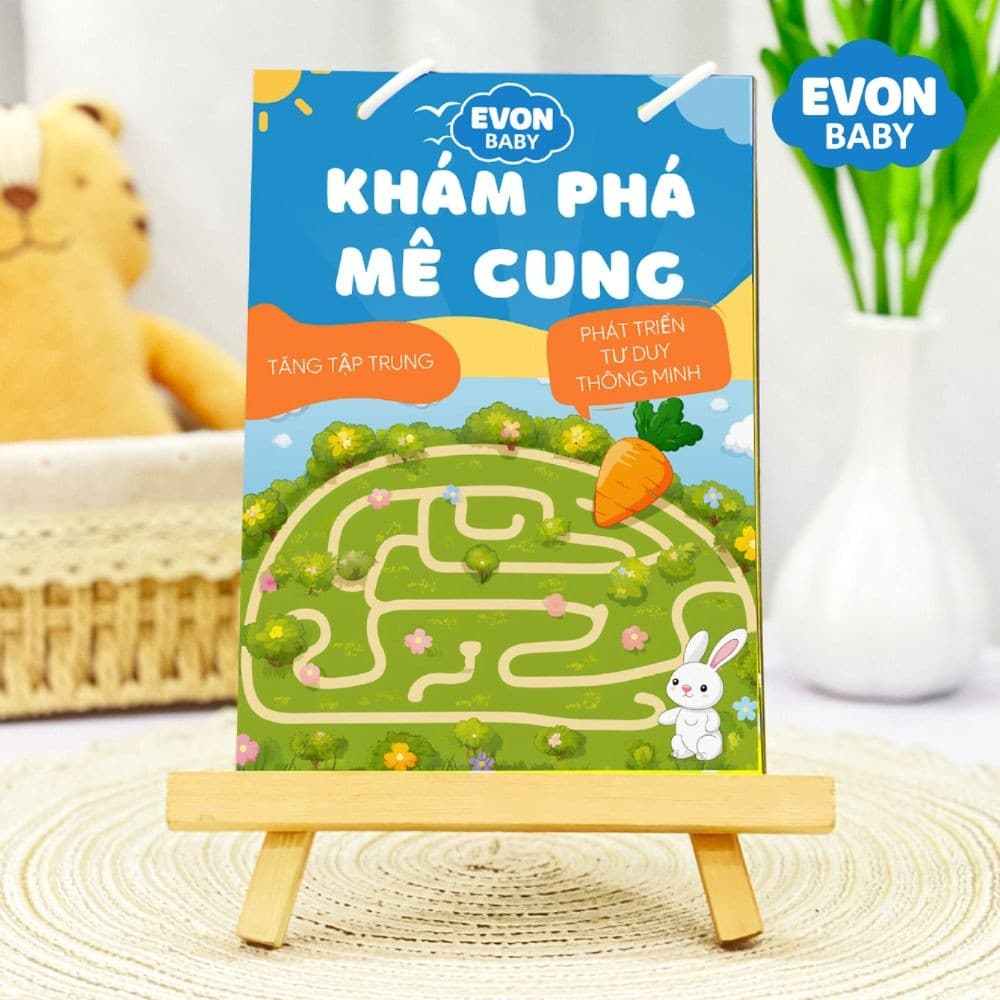 Thẻ Flash EVON BABY dạy bé tập nói - MÊ CUNG PHÁT TRIỂN TƯ DUY