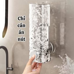 Hộp Đựng Sữa Tắm Dầu Gội Nước Rửa Tay Hút Chân Không  Hộp Đựng Xà Phòng Có Nắp Trong Suốt 8