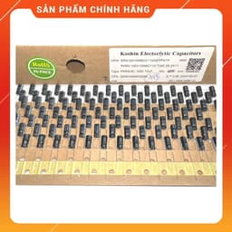 [ 30 con ]  TỤ HOÁ 100V 10UF  HÃNG KOSHIN , Suscon ( 100V10UF  10UF100V  10UF 100V ) 1