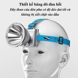 Đèn pin đội đầu XJ78 siêu sáng chiếu xa ánh sáng trắng, vàng pin trâu công suất lớn vỏ hợp kim nhôm🍀FREESHIP🍀 9