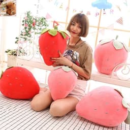 Gấu bông quả dâu tây, hàng cao cấp siêu mềm mịn kt 35cm 3