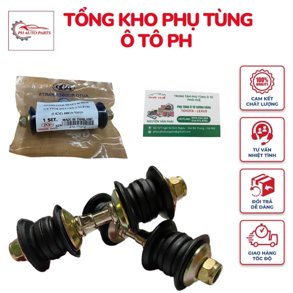 Rô tuyn cân bằng trước Toyota Vios , Yaris 2016-2024 hàng Thái lan A10-TT012