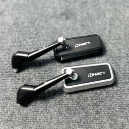 GƯƠNG XE MÁY NHỰA KIỂU H2C VUÔNG TẶNG KÈM ỐC 10li GẮN BÊN TRÁI Phụ Kiện Phụ Tùng 1