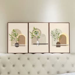 Bộ 3 Tranh Treo Tường Canvas Bắc Âu Hiện Đại, Trang Trí Phòng Khách, Phòng Ngủ, Phòng Bếp, Khách Sạn 3